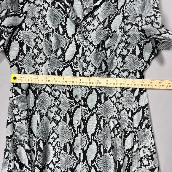 Lulus Snakeskin Print Dress Women’s Black/Gray SIZE L (New without label) - Picture 7 of 7
